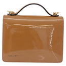LOUIS VUITTON Vernis Monceau BB Hand Bag 2way Rose Velours M91580 LV Auth 91795-4