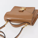 LOUIS VUITTON Vernis Monceau BB Hand Bag 2way Rose Velours M91580 LV Auth 91795-5