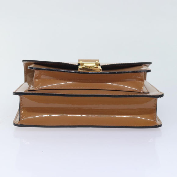 LOUIS VUITTON Vernis Monceau BB Hand Bag 2way Rose Velours M91580 LV Auth 91795