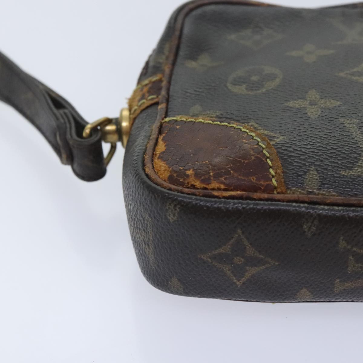 LOUIS VUITTON Monogram Marly Dragonne PM Clutch Bag M51827 LV Auth 91799