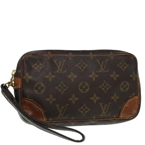 LOUIS VUITTON Monogram Marly Dragonne PM Clutch Bag M51827 LV Auth 91800