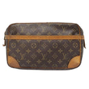 LOUIS VUITTON Monogram Compiegne 28 Clutch Bag M51845 LV Auth 91804-13