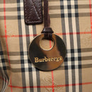 Burberrys Nova Check Shoulder Bag Canvas Leather Beige Brown gold Auth 91832-10