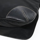 PRADA Shoulder Bag Nylon Leather Black Silver Auth 91835-8
