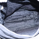 PRADA Shoulder Bag Nylon Leather Black Silver Auth 91835-10