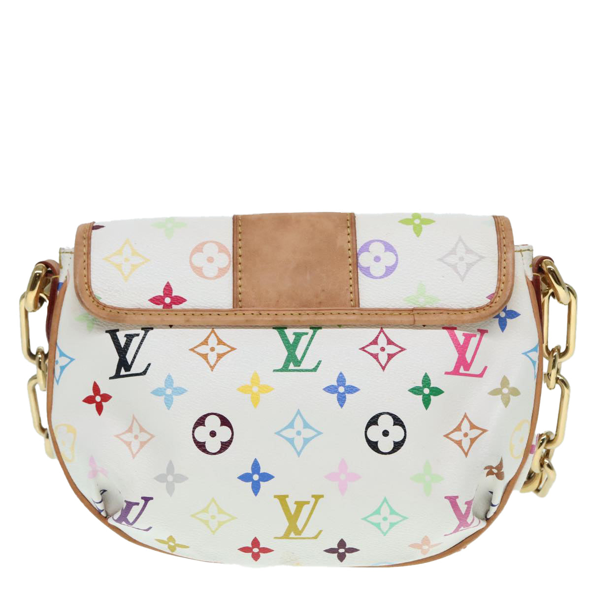 LOUIS VUITTON Monogram Multicolor Patty Shoulder Bag White M40305 LV Auth 91868