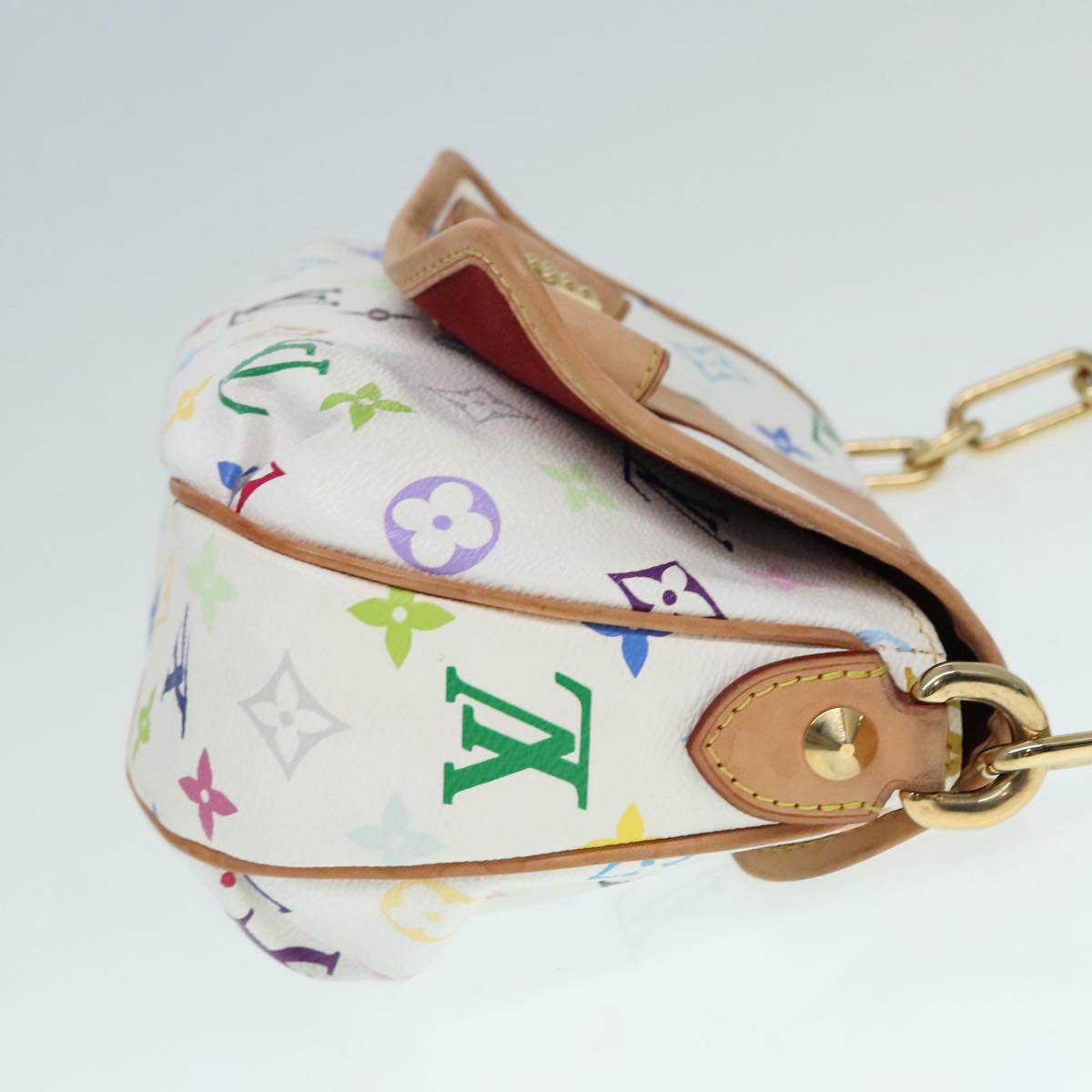 LOUIS VUITTON Monogram Multicolor Patty Shoulder Bag White M40305 LV Auth 91868