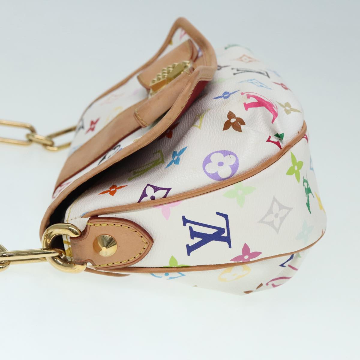 LOUIS VUITTON Monogram Multicolor Patty Shoulder Bag White M40305 LV Auth 91868