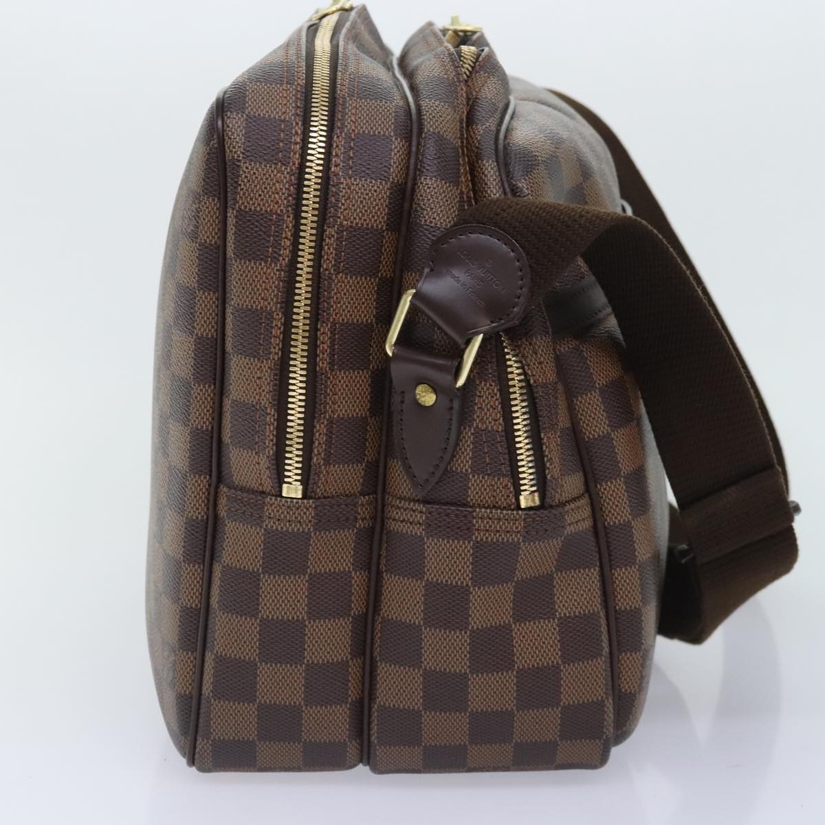 LOUIS VUITTON Damier Ebene Reporter GM Shoulder Bag LV Auth 91869