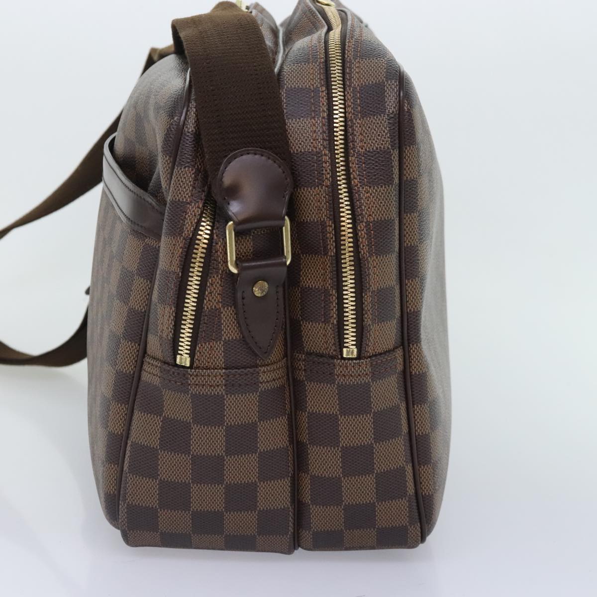 LOUIS VUITTON Damier Ebene Reporter GM Shoulder Bag LV Auth 91869