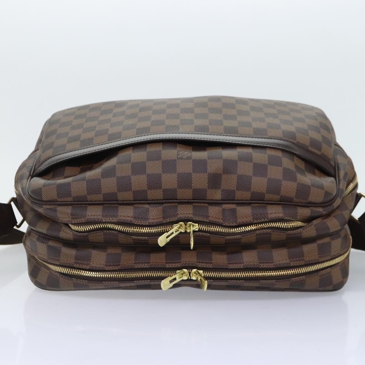 LOUIS VUITTON Damier Ebene Reporter GM Shoulder Bag LV Auth 91869