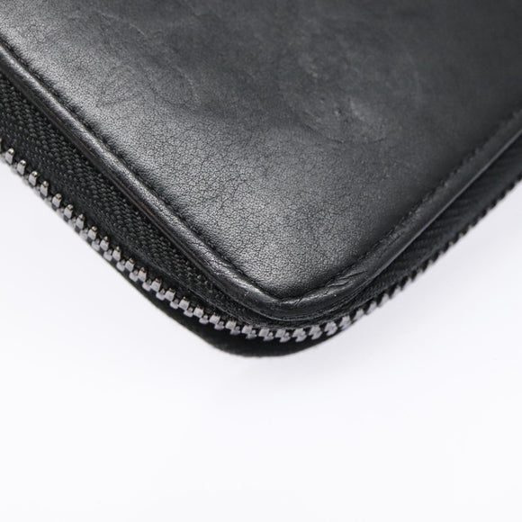 LOUIS VUITTON Monogram Shadow Zippy Wallet Vertical Black M62902 LV Auth 91911
