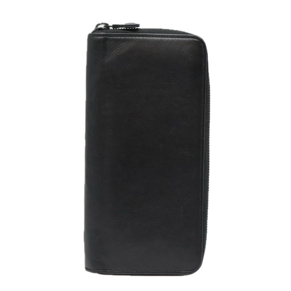 LOUIS VUITTON Monogram Shadow Zippy Portemonnee Verticaal Zwart M62902 LV Auth 91911