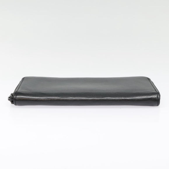 LOUIS VUITTON Monogram Shadow Zippy Portemonnee Verticaal Zwart M62902 LV Auth 91911