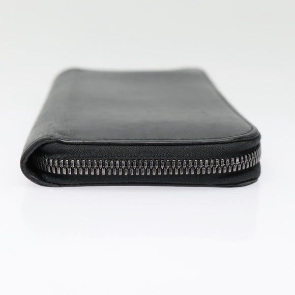 LOUIS VUITTON Monogram Shadow Zippy Portemonnee Verticaal Zwart M62902 LV Auth 91911