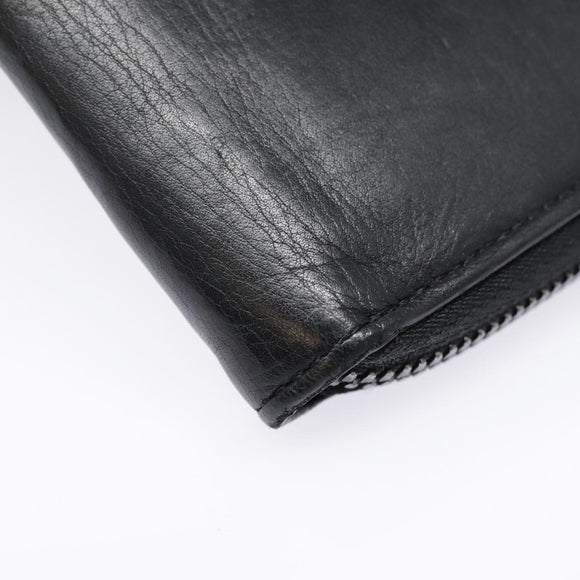 LOUIS VUITTON Monogram Shadow Zippy Portemonnee Verticaal Zwart M62902 LV Auth 91911