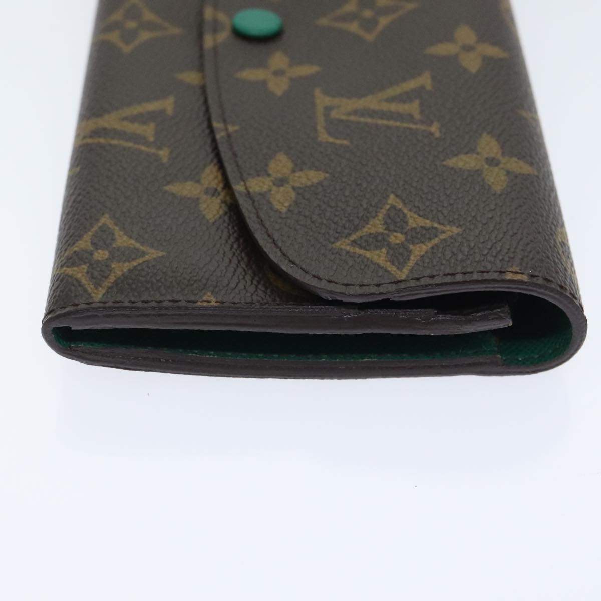 LOUIS VUITTON Monogram Portefeuille Emilie Long Wallet Green M60137 Auth 91912