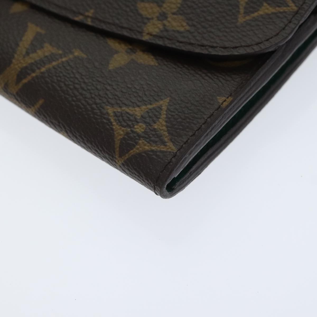 LOUIS VUITTON Monogram Portefeuille Emilie Long Wallet Green M60137 Auth 91912