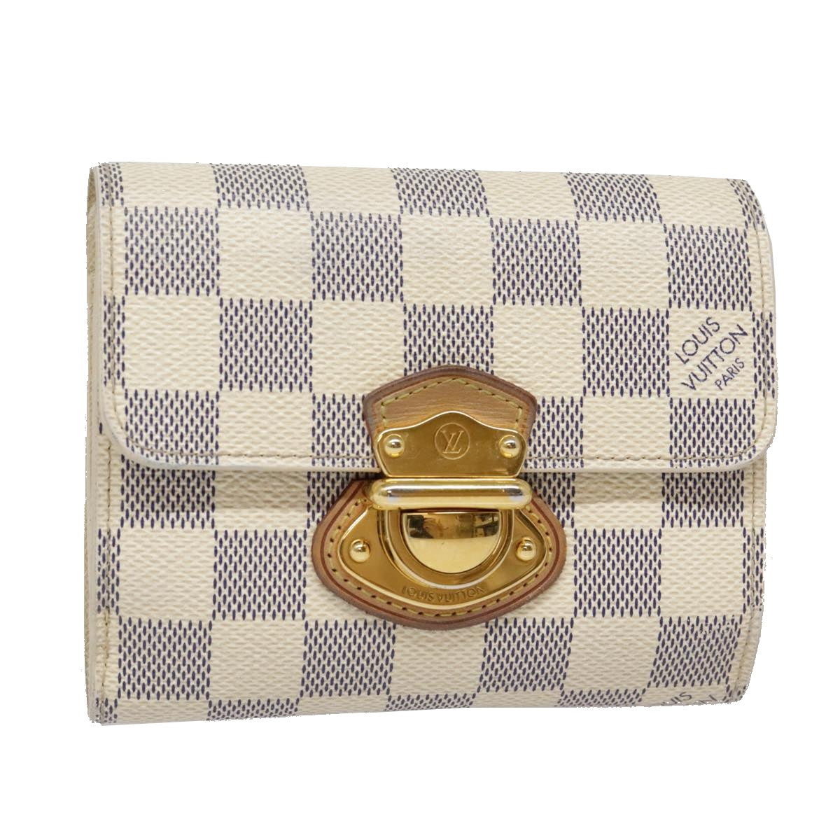 LOUIS VUITTON Damier Azur Portefeuille Koala Trifold Wallet N60013 Auth 91913