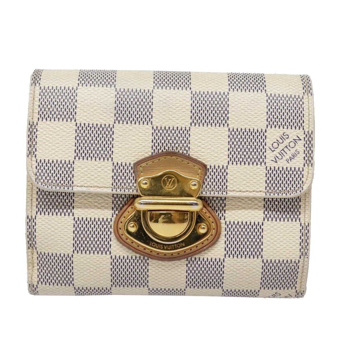 LOUIS VUITTON Damier Azur Portefeuille Koala Trifold Wallet N60013 Auth 91913