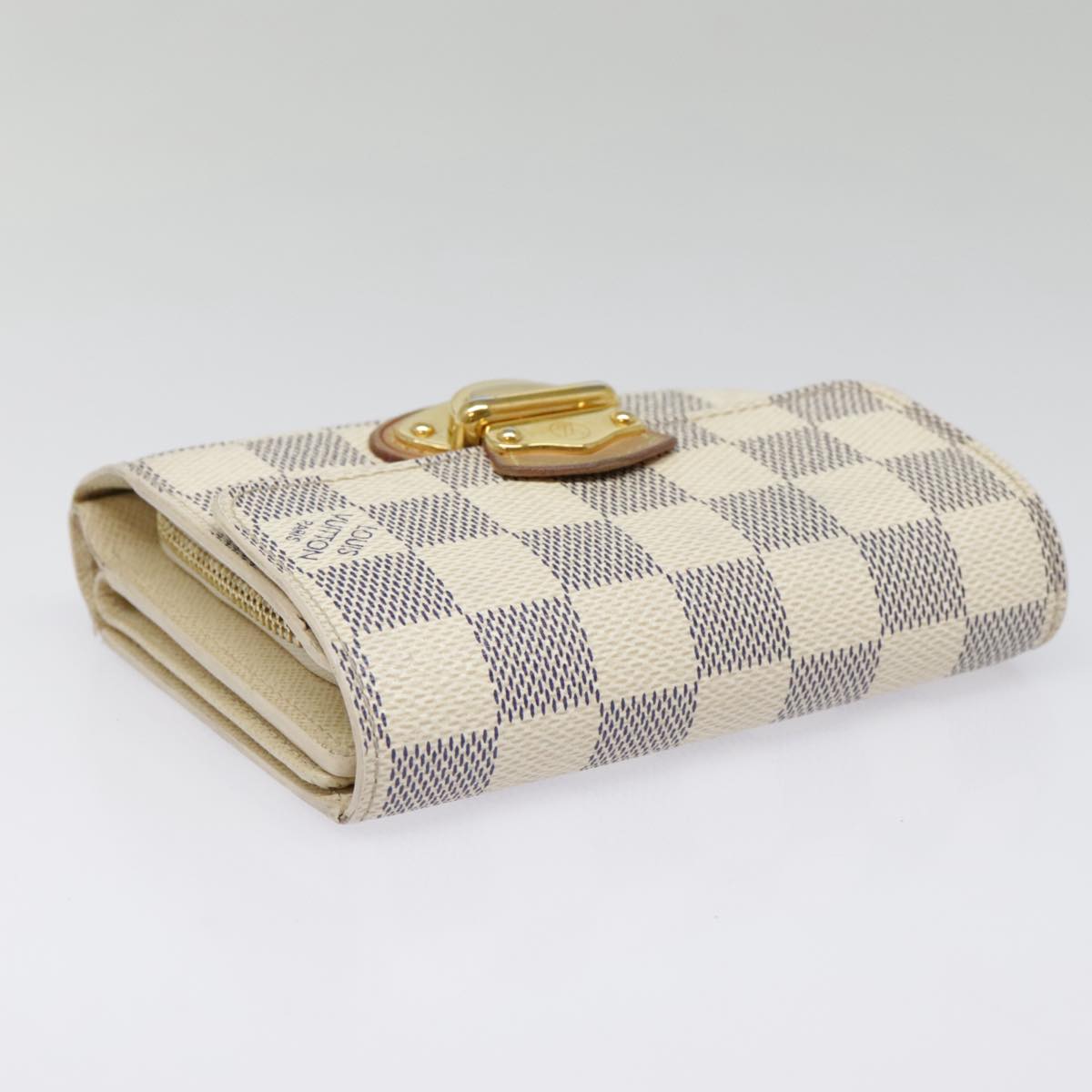 LOUIS VUITTON Damier Azur Portefeuille Koala Trifold Wallet N60013 Auth 91913