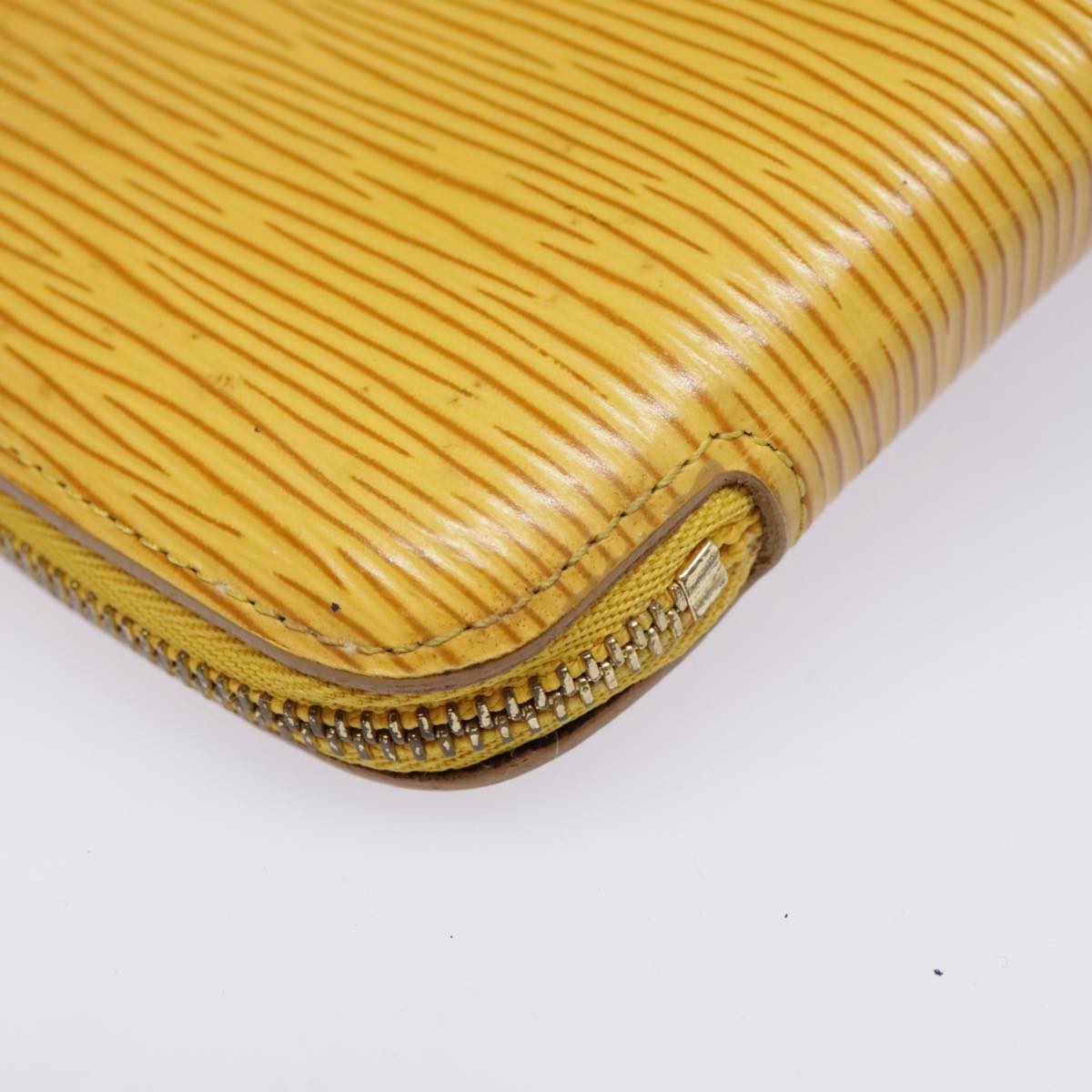 LOUIS VUITTON Epi Agenda Geode Travel Case Yellow M63879 LV Auth 91915