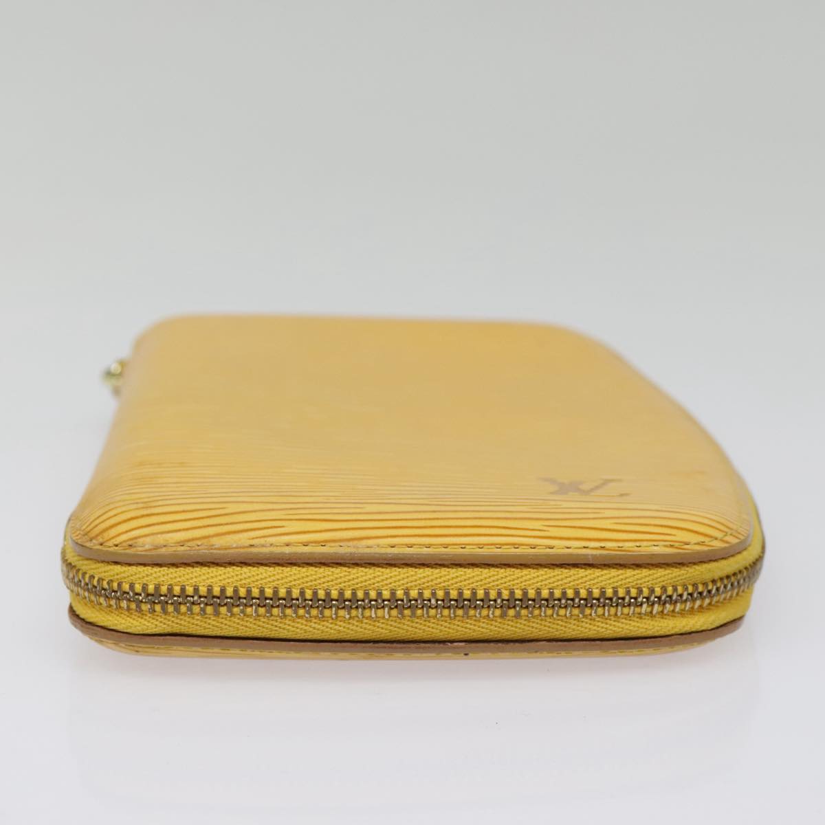 LOUIS VUITTON Epi Agenda Geode Travel Case Yellow M63879 LV Auth 91915