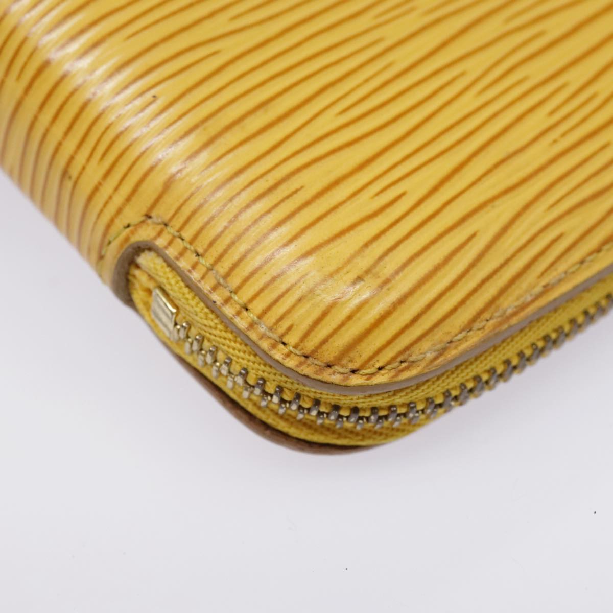 LOUIS VUITTON Epi Agenda Geode Travel Case Yellow M63879 LV Auth 91915