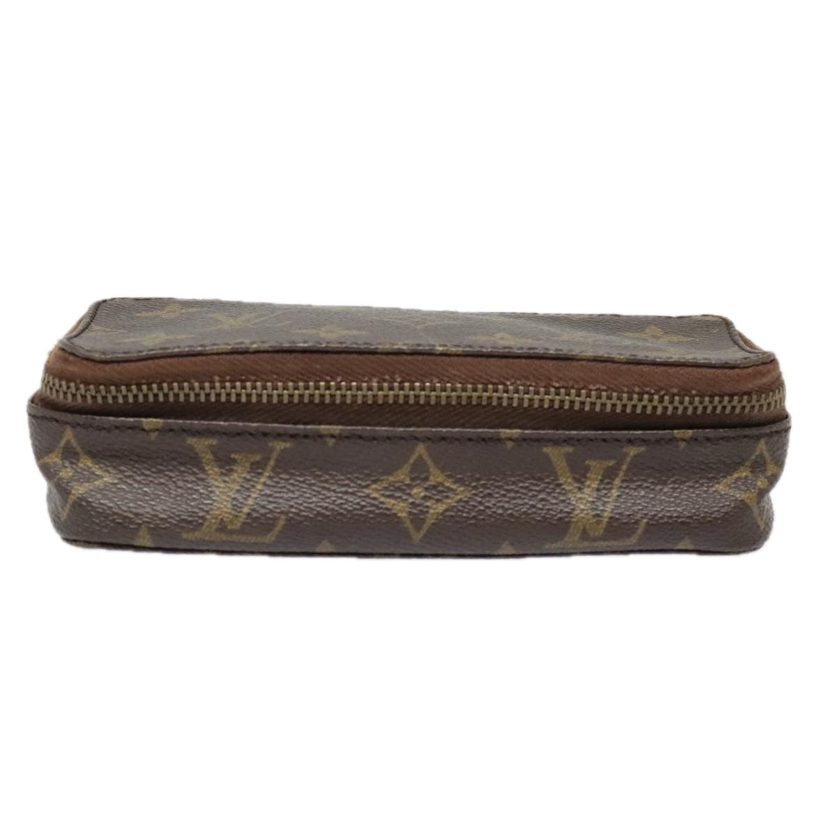 LOUIS VUITTON Monogram Poche Monte Carlo Jewelry Box M47352 LV Auth 91920