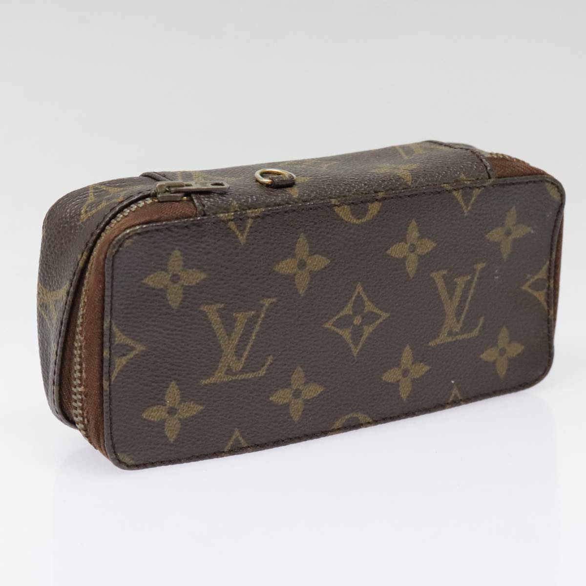 LOUIS VUITTON Monogram Poche Monte Carlo Jewelry Box M47352 LV Auth 91920