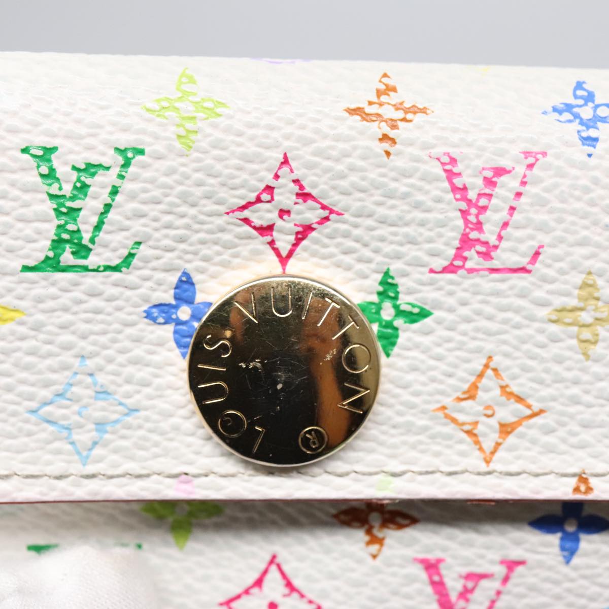 LOUIS VUITTON Monogram Multicolor Porte Monnaie Cozy Coin Case M60006 Auth 91926