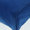 PRADA Pouch Nylon Blue Gold Auth 91930-16