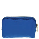 PRADA Pouch Nylon Blue Gold Auth 91930-2