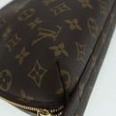 LOUIS VUITTON Monogram Trousse Demi Ronde Cosmetic Pouch M47520 LV Auth 91945-15