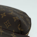LOUIS VUITTON Monogram Trousse Demi Ronde Cosmetic Pouch M47520 LV Auth 91945-16