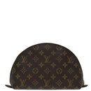 LOUIS VUITTON Monogram Trousse Demi Ronde Cosmetic Pouch M47520 LV Auth 91945-2