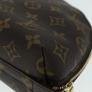 LOUIS VUITTON Monogram Trousse Demi Ronde Cosmetic Pouch M47520 LV Auth 91945-14