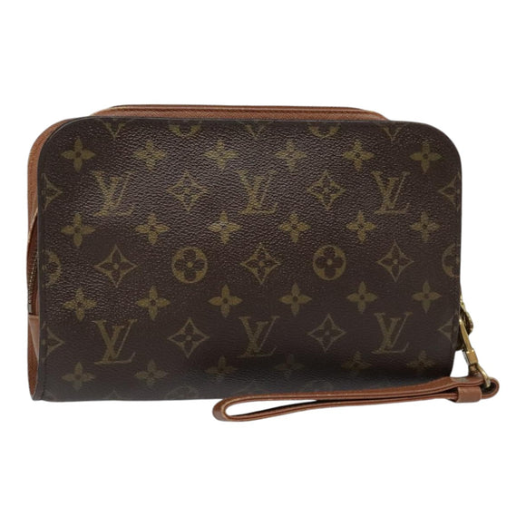LOUIS VUITTON Monogram Orsay Clutch Tasche M51790 LV Auth 91951