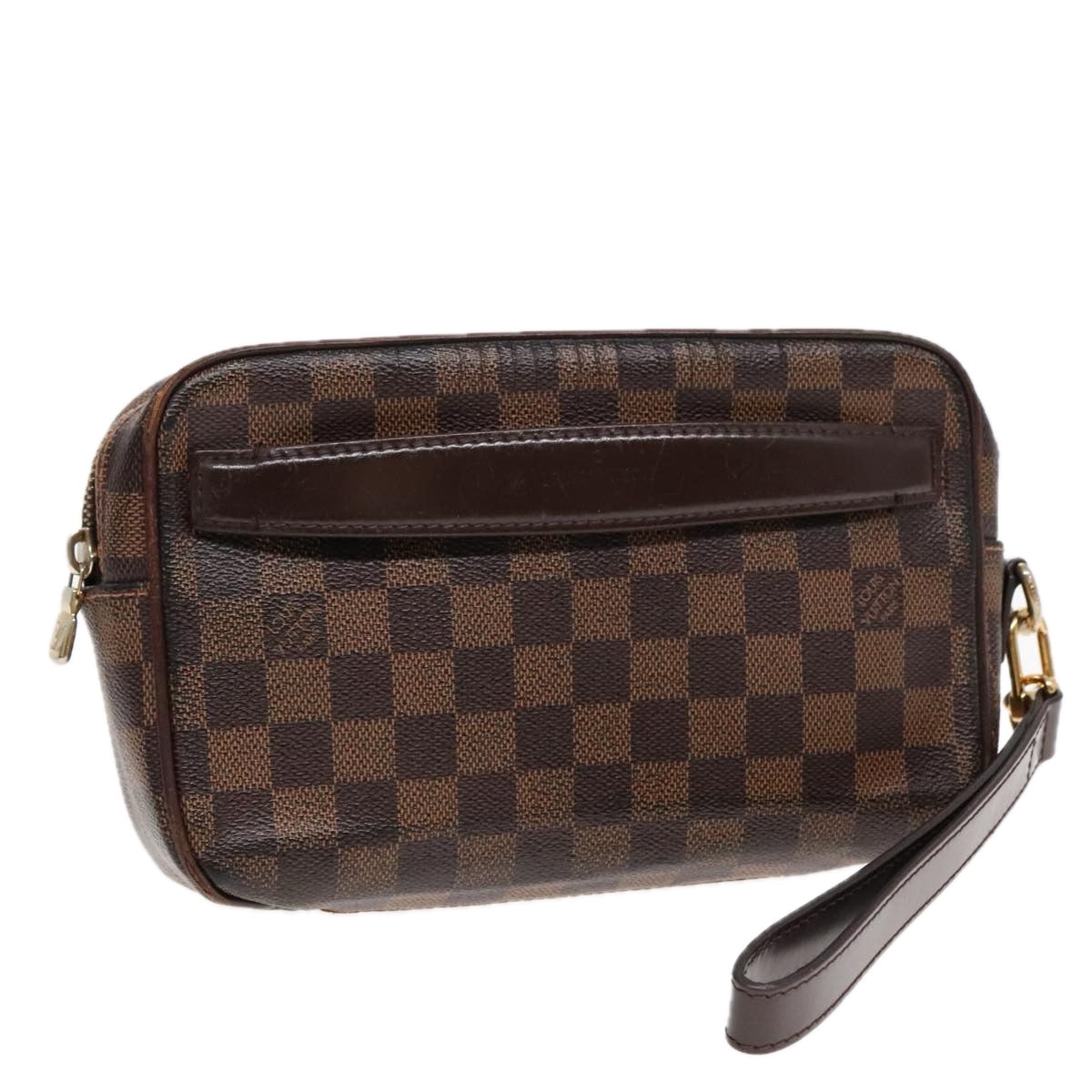 LOUIS VUITTON Damier Ebene Pochette Saint Paul Clutch Bag N41219 LV Auth 91956