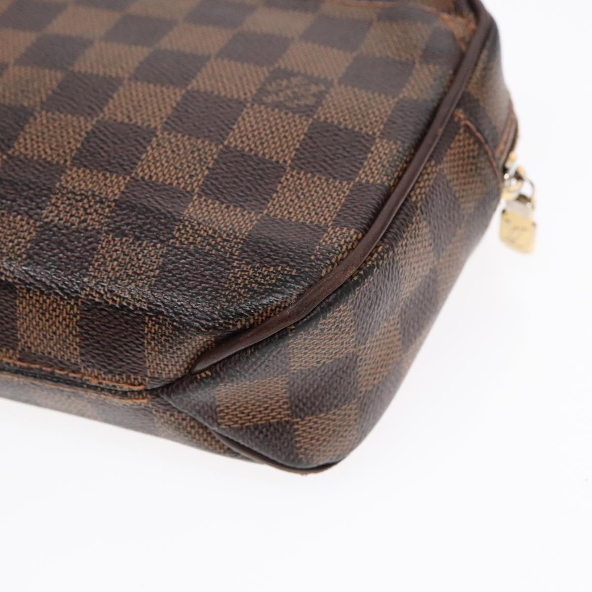 LOUIS VUITTON Damier Ebene Pochette Saint Paul Clutch Bag N41219 LV Auth 91956