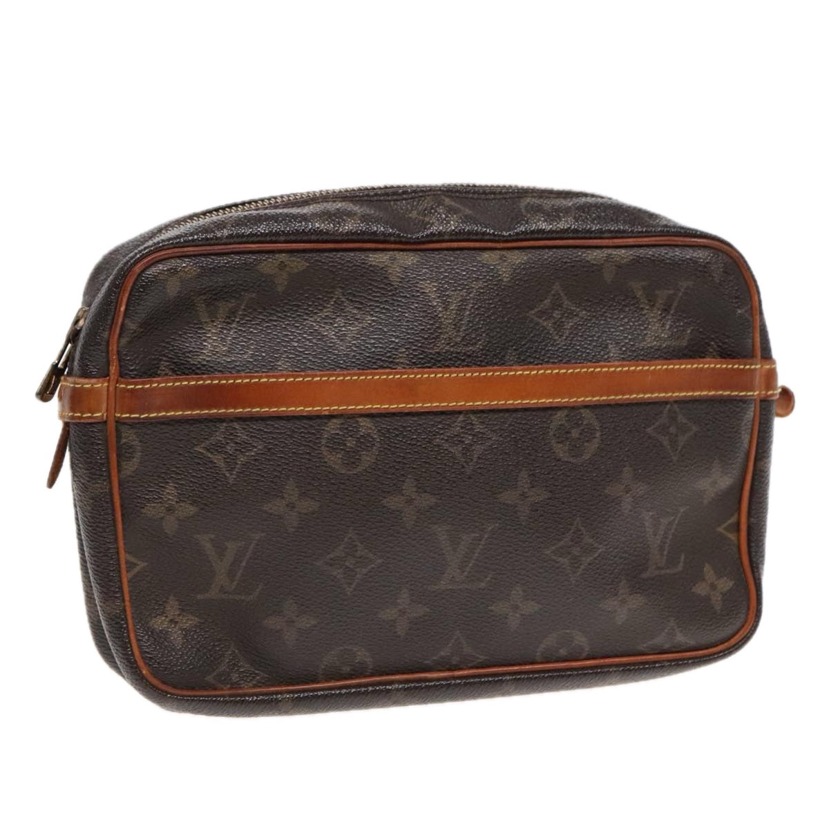 LOUIS VUITTON Monogram Compiegne 23 Clutch Bag M51847 LV Auth 91957