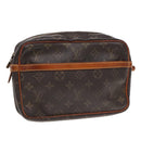 LOUIS VUITTON Monogram Compiegne 23 Clutch Bag M51847 LV Auth 91957-1