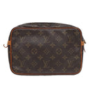 LOUIS VUITTON Monogram Compiegne 23 Clutch Bag M51847 LV Auth 91957-2