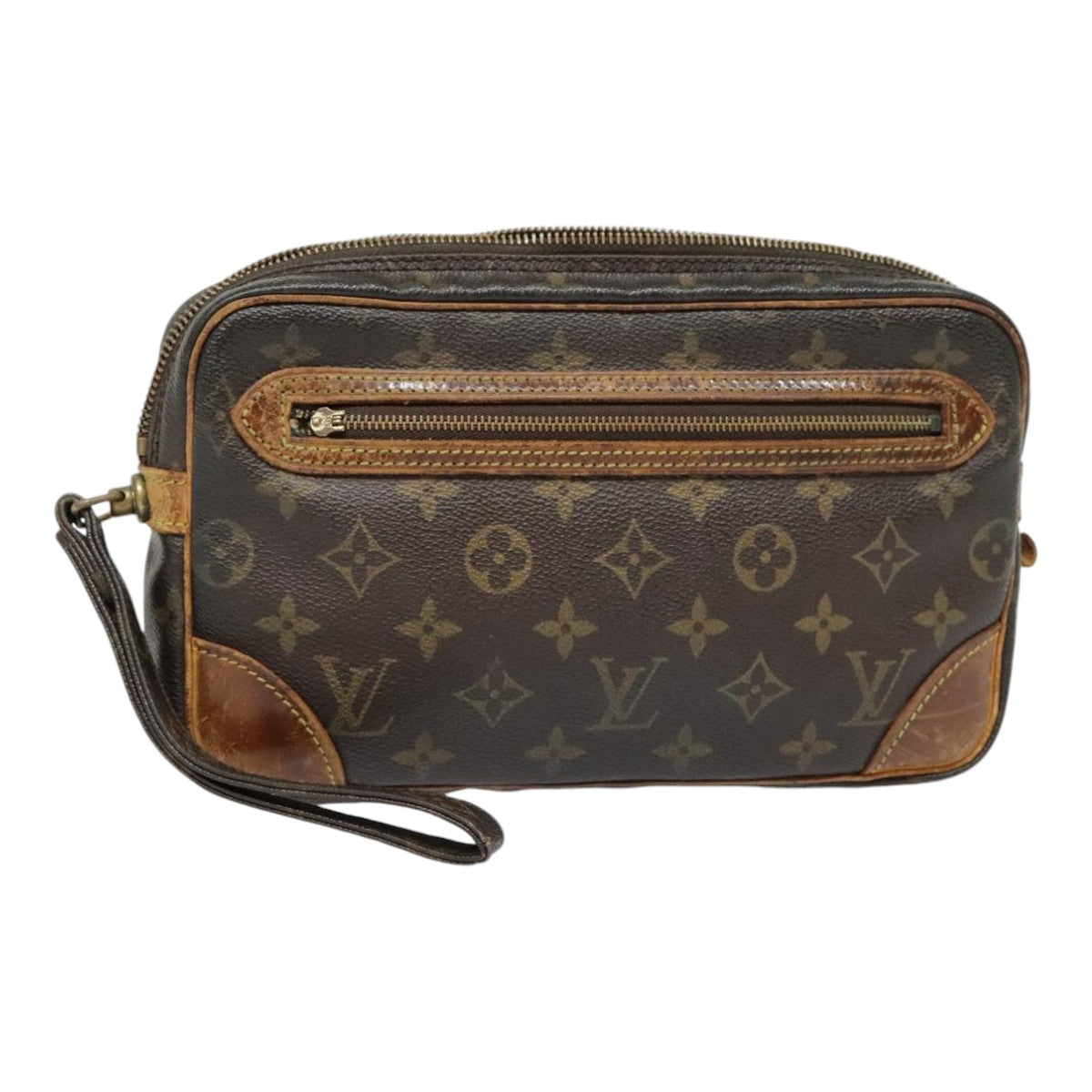 LOUIS VUITTON Monogram Marly Dragonne GM Clutch Bag M51825 LV Auth 91959