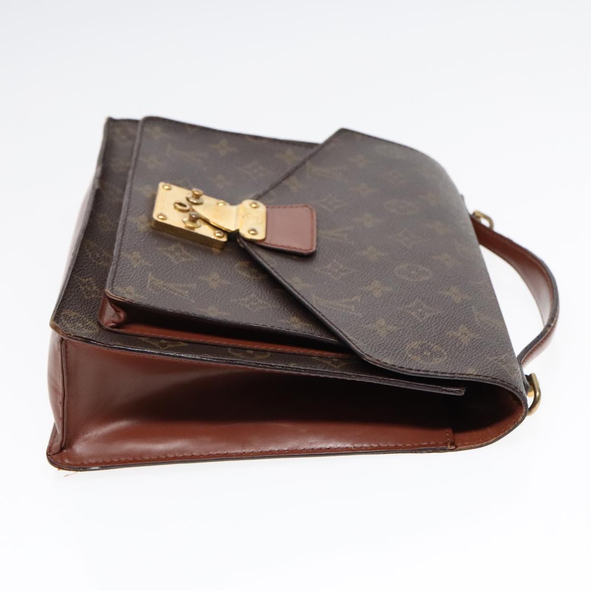 LOUIS VUITTON Monogram Monceau 28 Hand Bag 2way M51185 LV Auth 91965