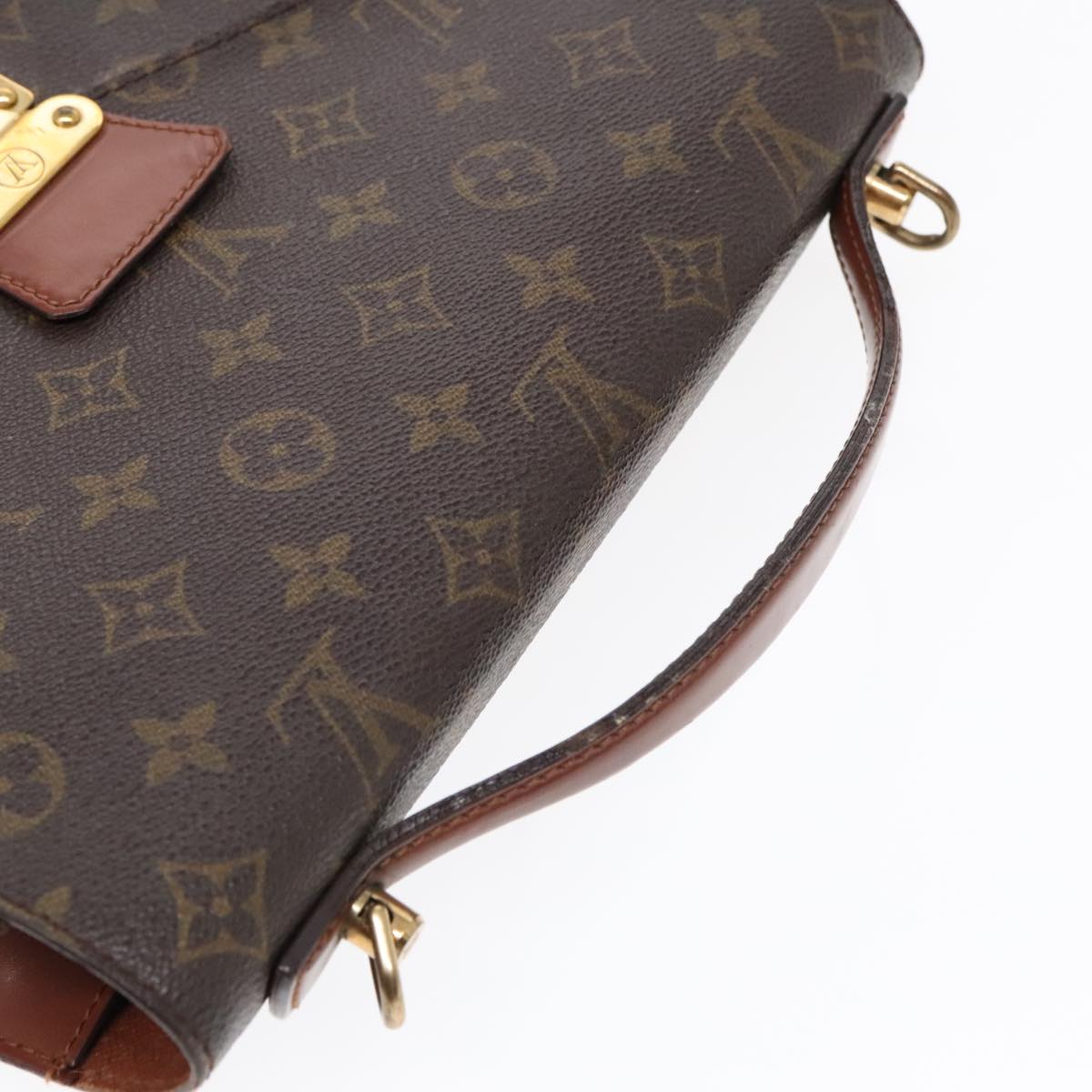 LOUIS VUITTON Monogram Monceau 28 Hand Bag 2way M51185 LV Auth 91965