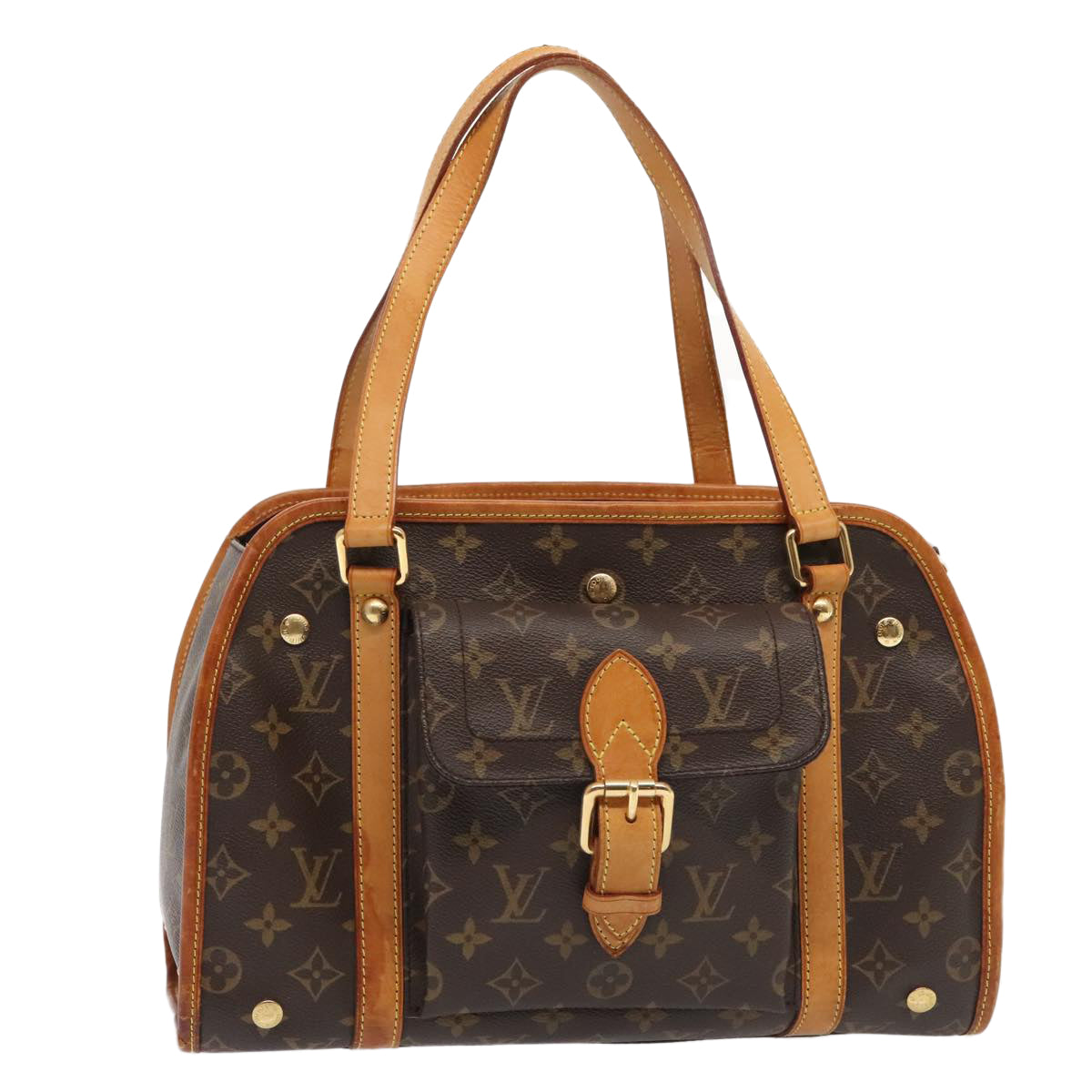 LOUIS VUITTON Monogram Sack Baxter PM Pet Carry M42027 LV Auth 92002