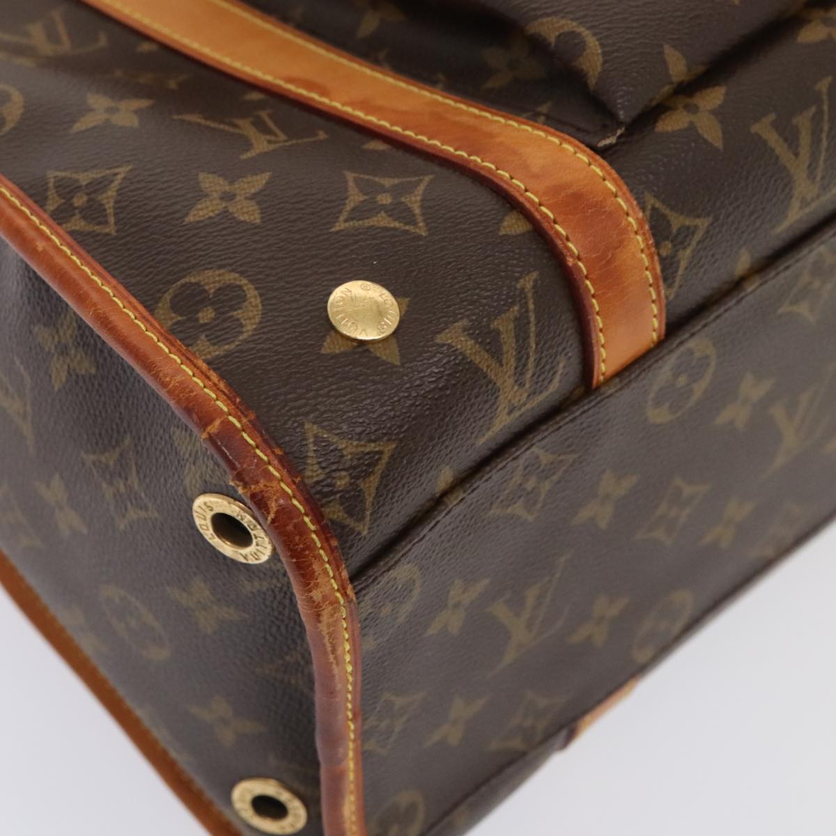 LOUIS VUITTON Monogram Sack Baxter PM Pet Carry M42027 LV Auth 92002