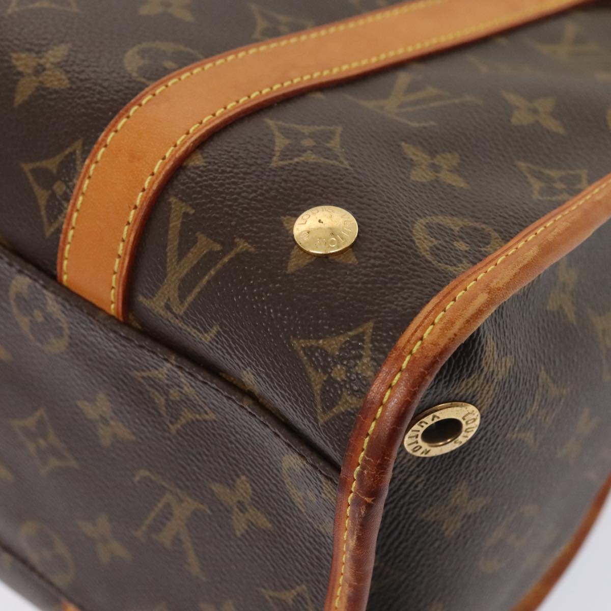 LOUIS VUITTON Monogram Sack Baxter PM Pet Carry M42027 LV Auth 92002