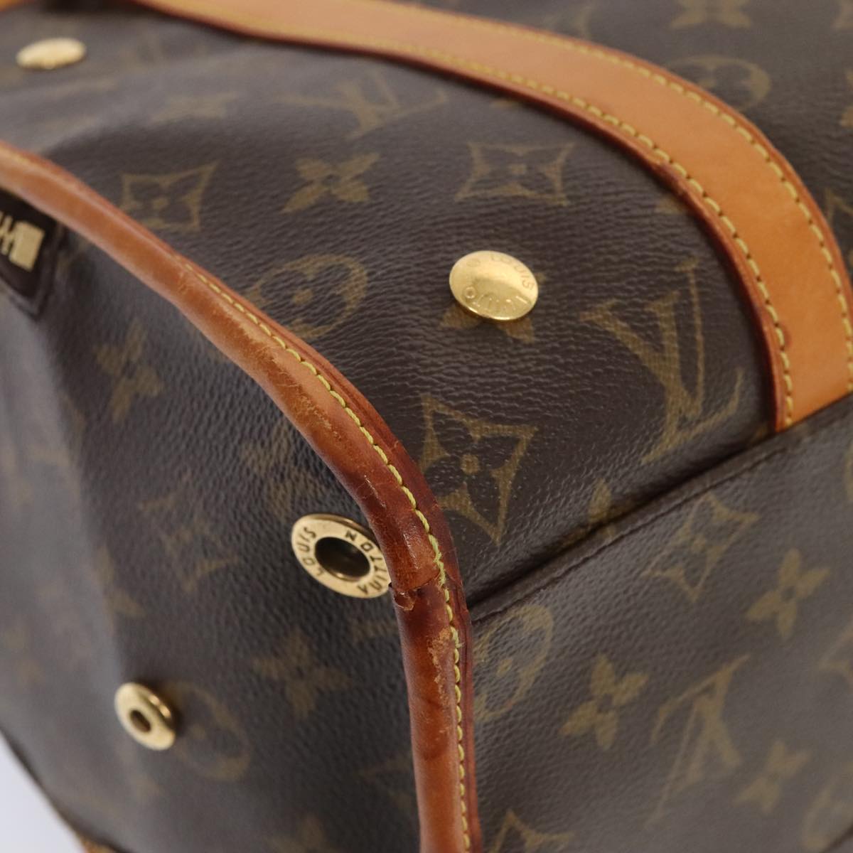 LOUIS VUITTON Monogram Sack Baxter PM Pet Carry M42027 LV Auth 92002